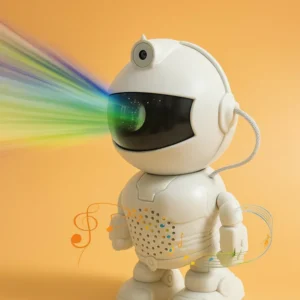 Astronaut Star Projector with Bluetooth Music Speaker – 360° Rotating Head, Nebula & Galaxy Light Projector for Kids Bedroom, Home Decor, Party, Night Light with Volume Control bluetooth & Starry Sky Effects